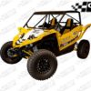 CAGE WRX - YXZ 1000R "SUPER SHORTY" CAGE ASSEMBLED - RAW FINISH - Image 3