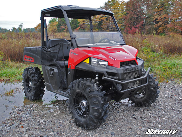 superatv polaris ranger midsize scratch resistant half windshield ranger 570 mid size
