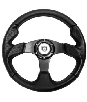 Pro Armor Force Steering Wheel - 13" Circle (Black w/Black stitching)