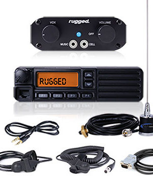 Rugged Radio - Ultimate Rider UTV RRP660 2-Person System with 50-Watt Car-2-Car