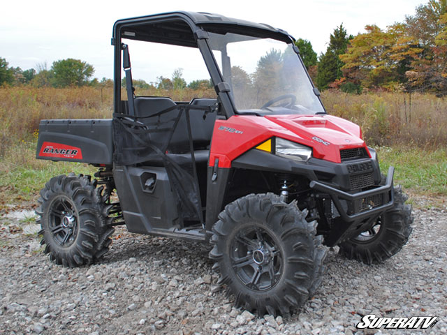 superatv polaris ranger midsize scratch resistant full windshield ranger 570 mid size
