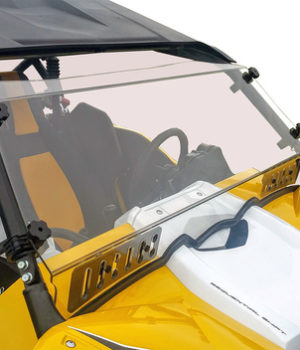 Spike Powersports - YAMAHA YXZ FULL HARDCOATED WINDSHIELD WITH DUAL SLIDING VENTS