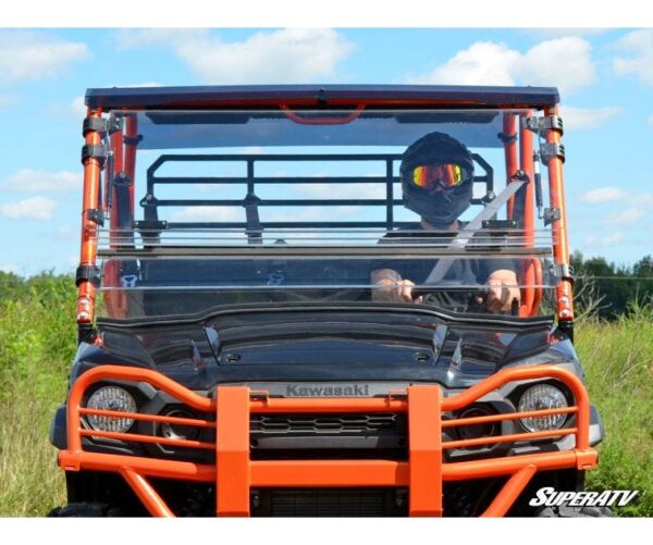SuperATV - Kawasaki Mule Pro FXT Scratch Resistant Flip Windshield - Image 6