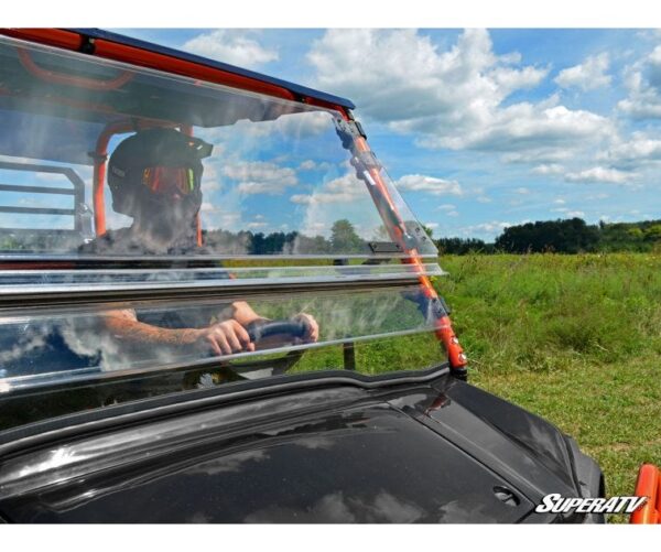 SuperATV - Kawasaki Mule Pro FXT Scratch Resistant Flip Windshield - Image 7