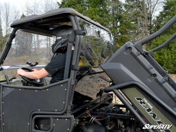 SuperATV Polaris Ranger Fullsize 500/570/800/900D Vented Rear Windshield - Image 2