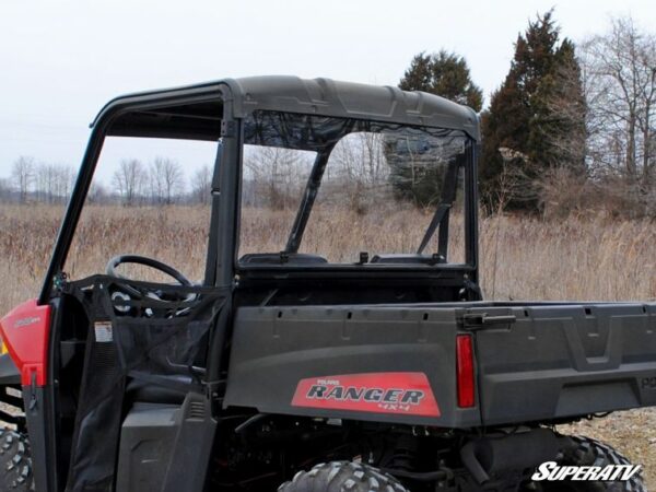 SuperATV Polaris Ranger Midsize EV/ETX/500/570 Rear Windshield (2015+) - Image 2
